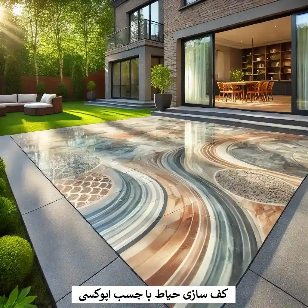 کف-سازی-حیاط-با-چسب-اپوکسی-وینتو-شیمی