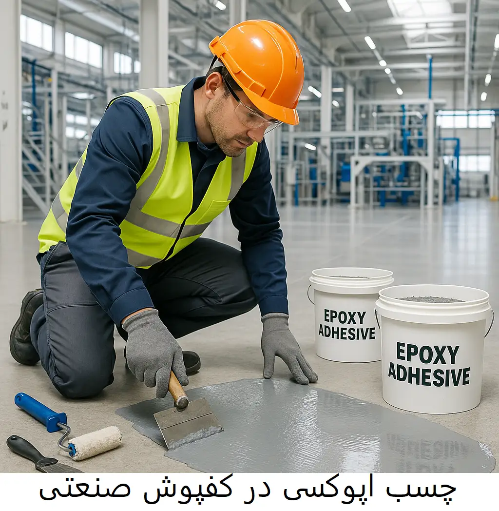 چسب اپوکسی در کفپوش صنعتی - وینتوشیمی