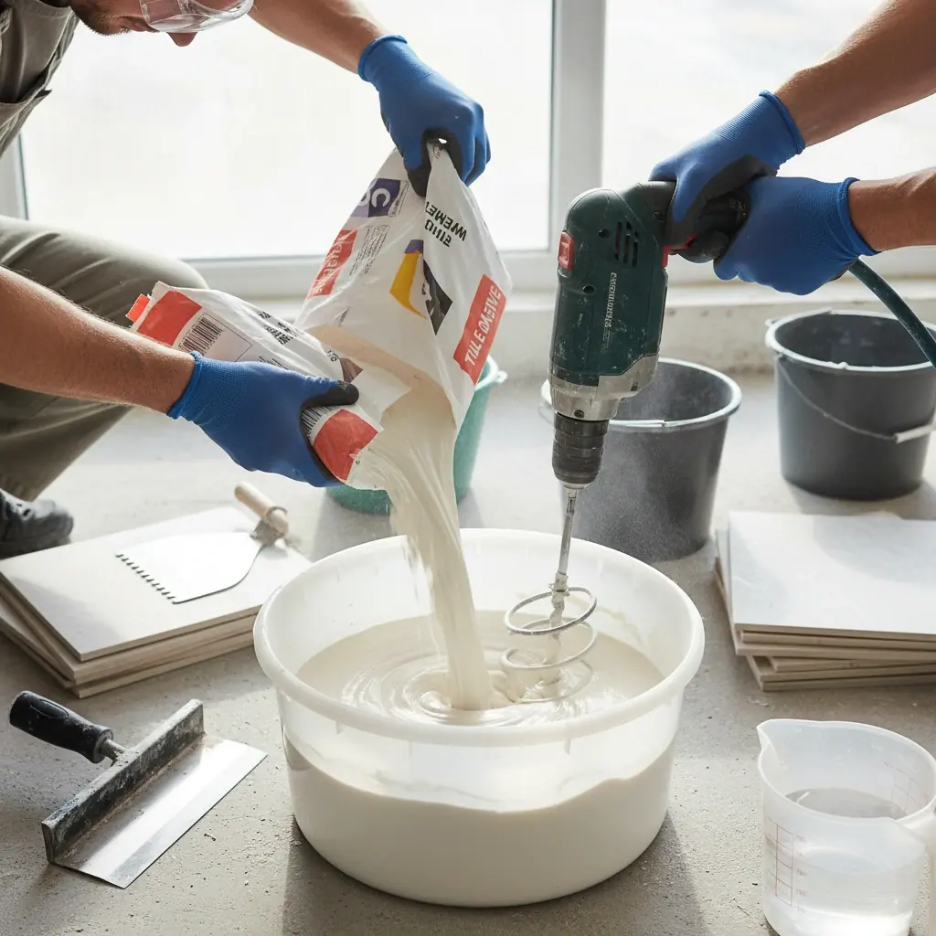 ترکیب چسب کاشی و سیمان سفید - وینتوشیمی