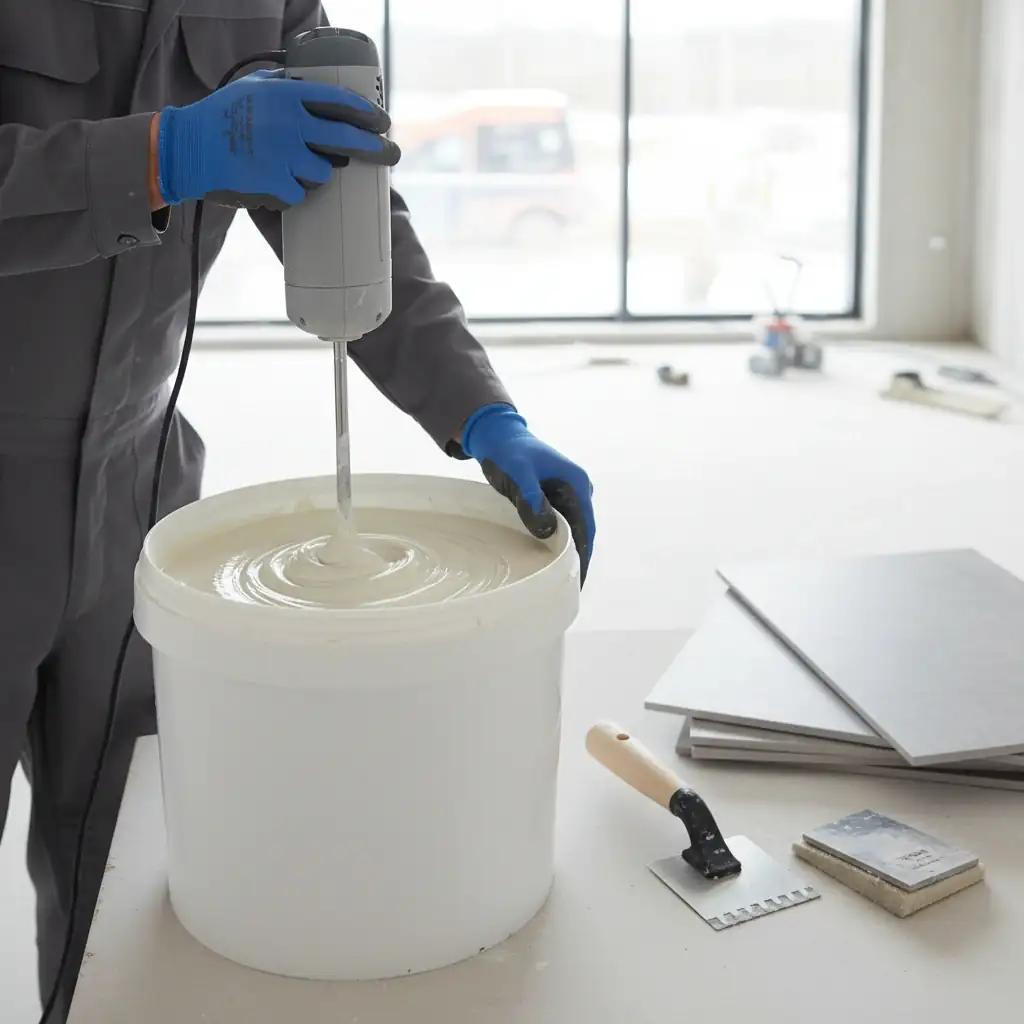 روش آماده سازی چسب کاشی خمیری - وینتوشیمی