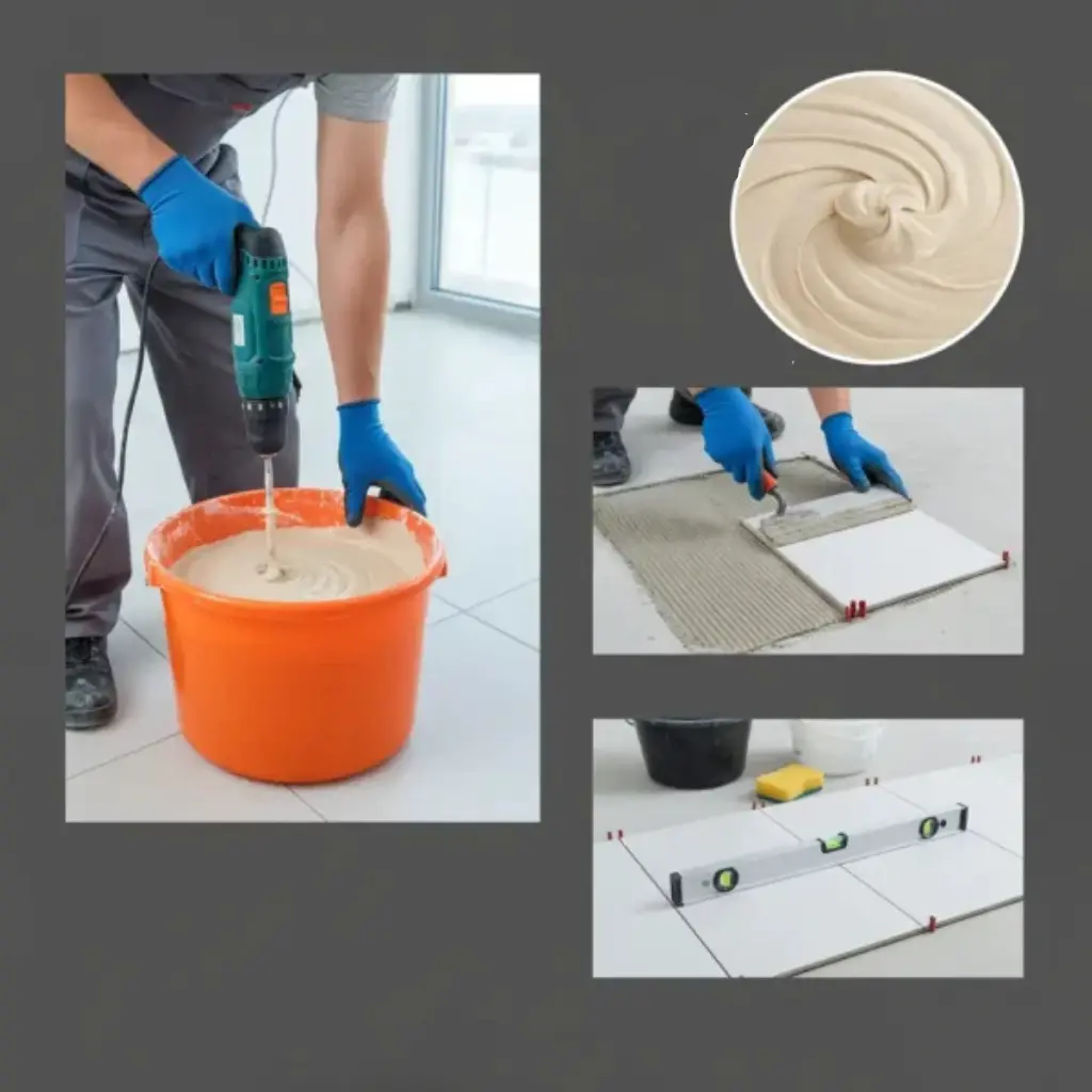 طریقه استفاده از چسب کاشی پودری - وینتوشیمی