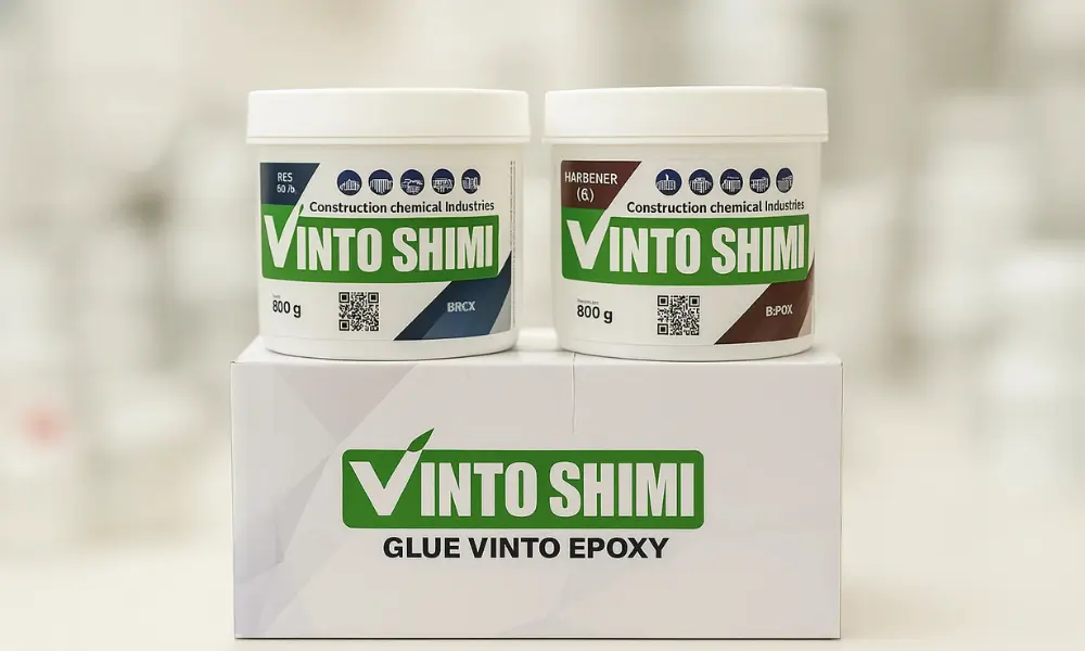 مقایسه چسب اپوکسی کد v02 با کد v01 وینتوشیمی-وینتوشیمی